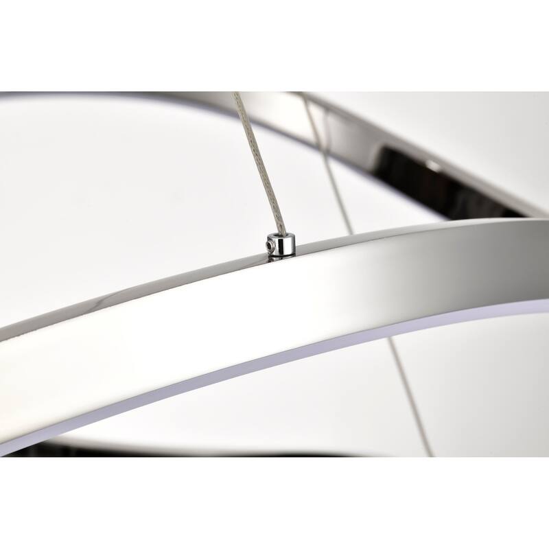 Sylas 36 Inch LED Pendant Polished Nickel Finish - Polished Nickel