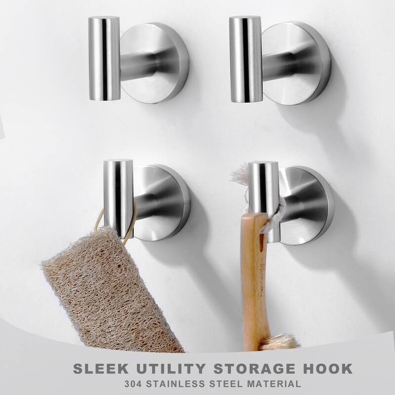 Round shape Knob Robe/Towel Hook 4PCS