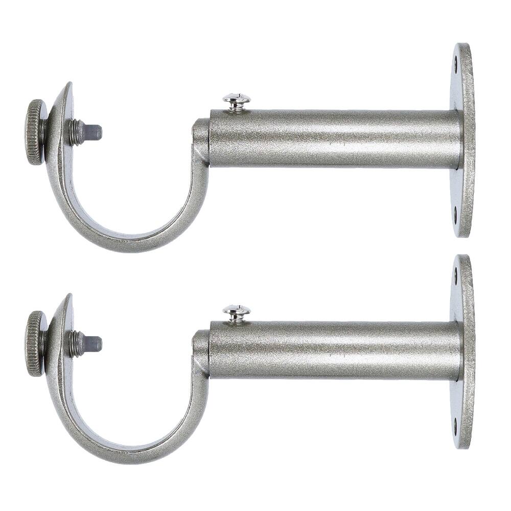 MERIVILLE Set of 2 Curtain Drapery Rod Bracket for 1-Inch Rod