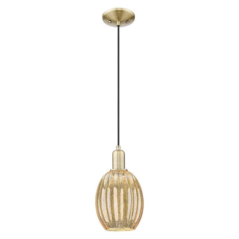 Innovations Lighting Downtown Urban - Preston - 1 Light 6" Bell Shade Cord Hung Mini Pendant