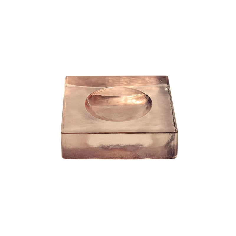 NADAAL STUDIOS Caerys Soft Amber Square Glass Catchall