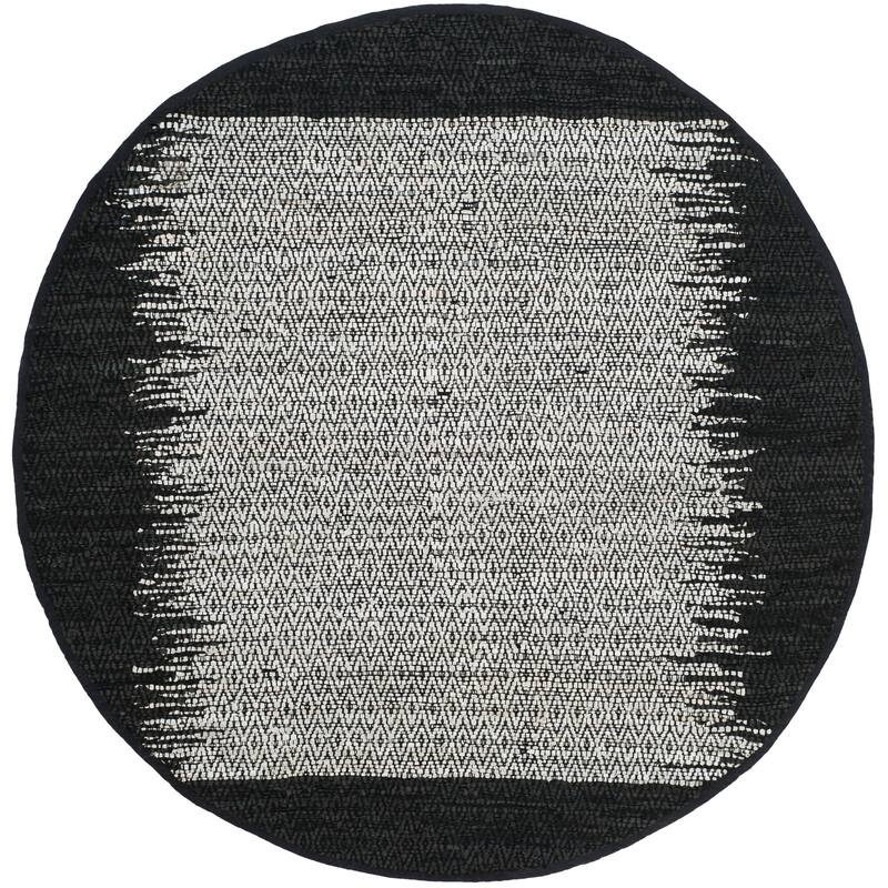 SAFAVIEH Handmade Vintage Boho Leather Mellissa Modern Stripe Leather