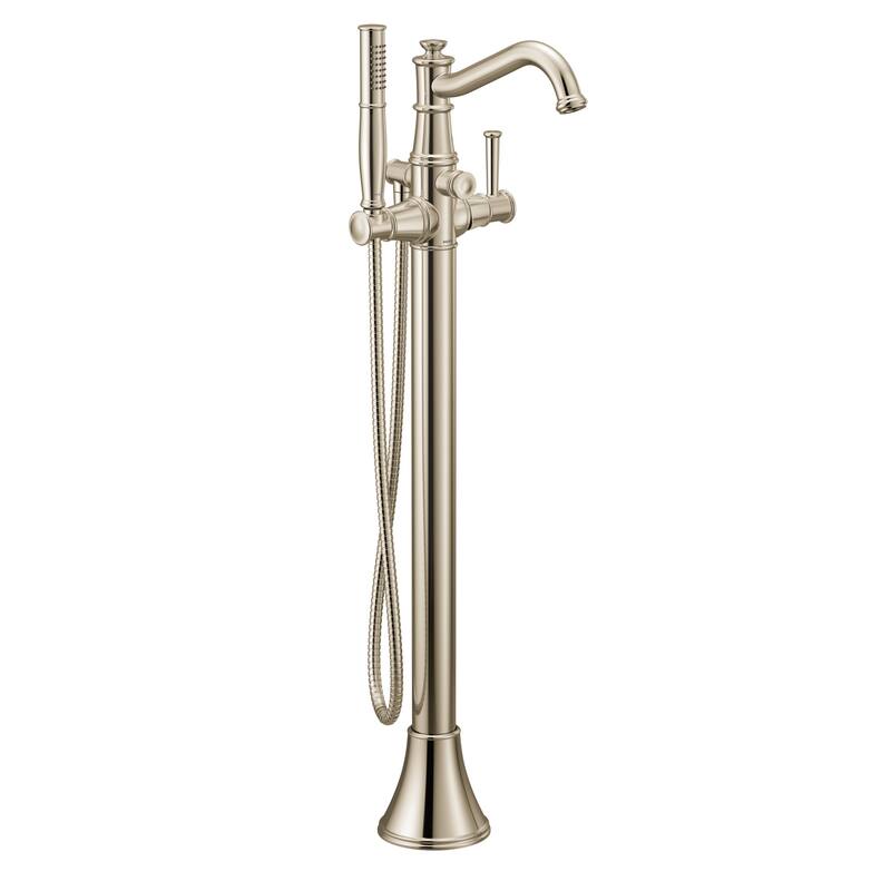 Moen Belfield Floor Mounted Tub Filler with Built-In Diverter -