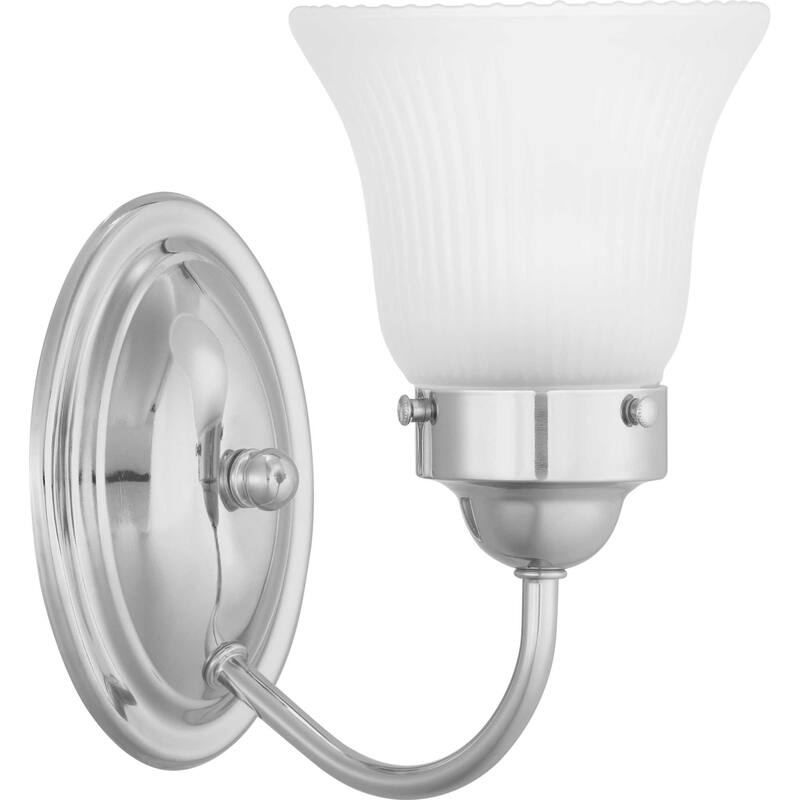 Progress Lighting Single Light 8" Tall Bathroom Sconce - Polished Chrome