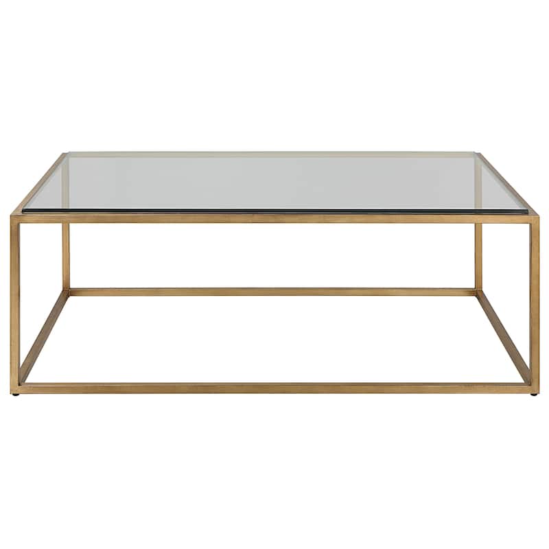 Uttermost Bravura Gold Coffee Table - 48"W x 17"H x 30"D