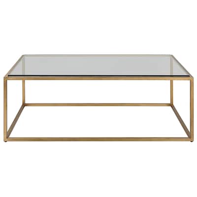 Uttermost Bravura Gold Coffee Table - 48"W x 17"H x 30"D