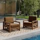 Option Light Brown-Set of 2 Armchair