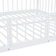 preview thumbnail 33 of 70, Metal Bunk Bed with Slide and Door, Twin Over Twin/Full Over Full Low Bunk Bedframe with Fence Guardrails and Ladder for 2 Kids