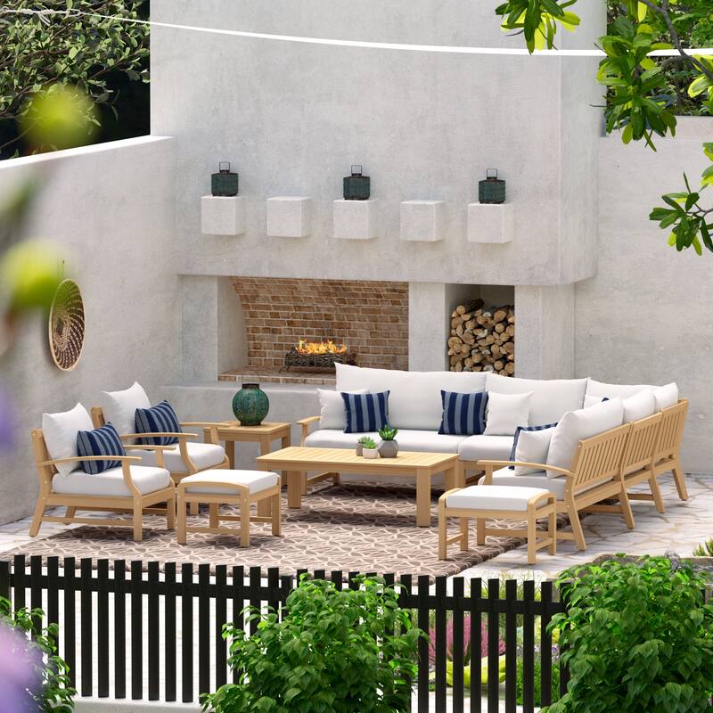 Kooper 11 Piece Sunbrella Outdoor Patio Estate Collection