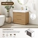 preview thumbnail 30 of 77, Hohhot Bath Vanity with Integrated Stone Sink Top without Mirror