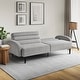 preview thumbnail 15 of 14, Serta Bailey Convertible Sofa in Light Grey Woven Fabric