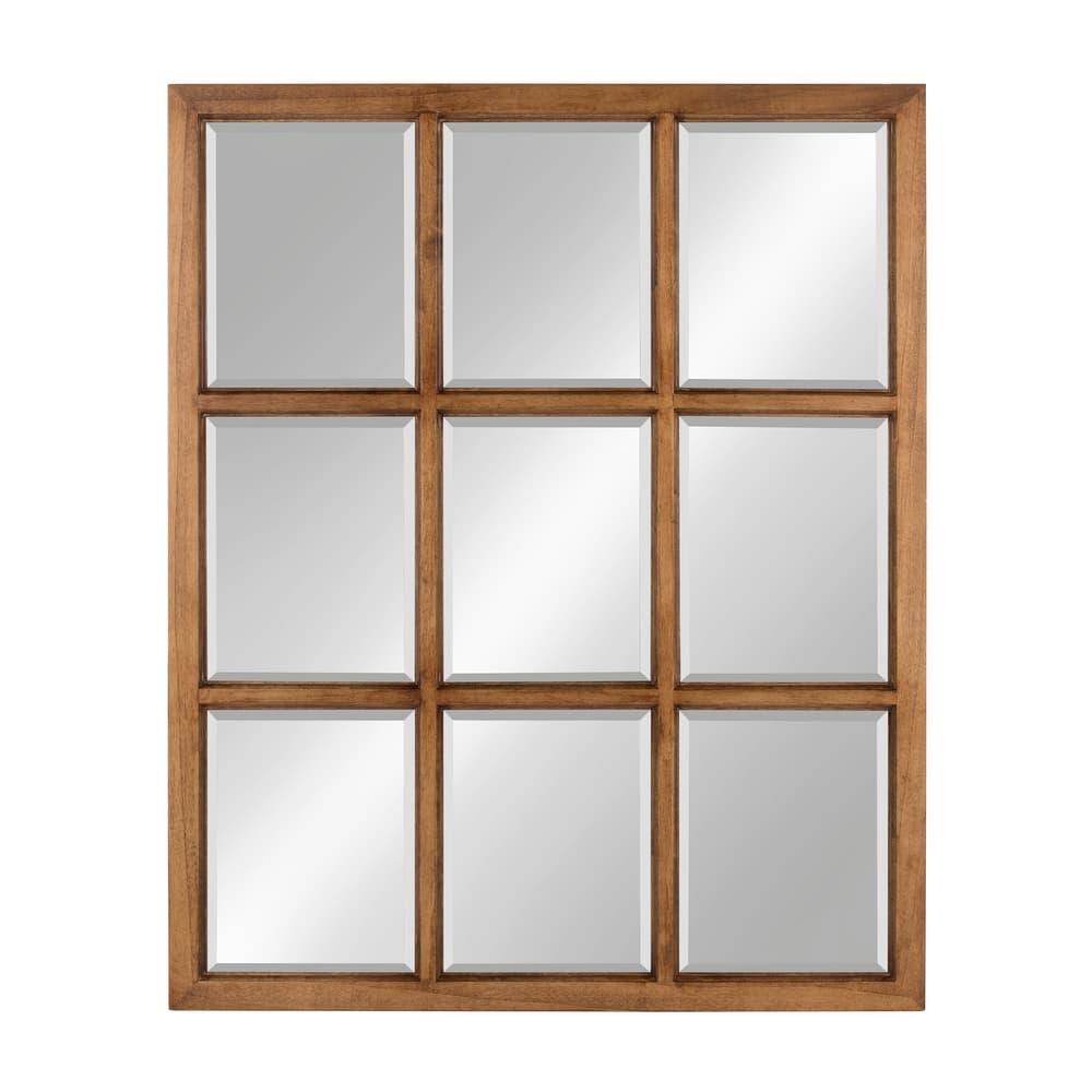 Kate and Laurel Hogan 9 Windowpane Wood Wall Mirror