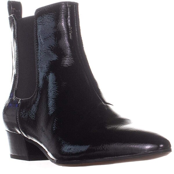 franco sarto black ankle boots