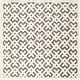 preview thumbnail 47 of 173, SAFAVIEH Handmade Chatham Signe Moroccan Modern Wool Rug 7' x 7' Square - Dark Grey/Ivory