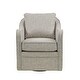 preview thumbnail 6 of 4, Brianne Wide Seat Swivel Arm Chair