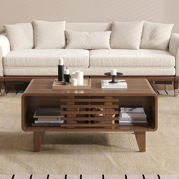 JASIWAY Mid-Century Modern Rectangle Coffee Table - On Sale