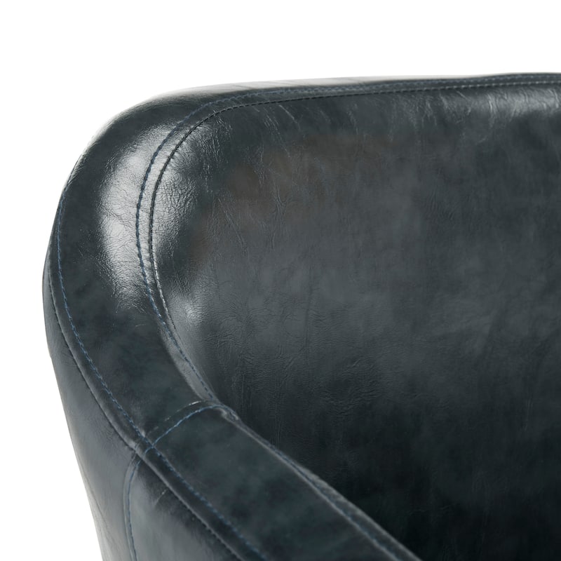 SAFAVIEH Drusilla Brown/ Black Accent Chair - 22.5" x 23.5" x 30" - 22Wx24Dx30H