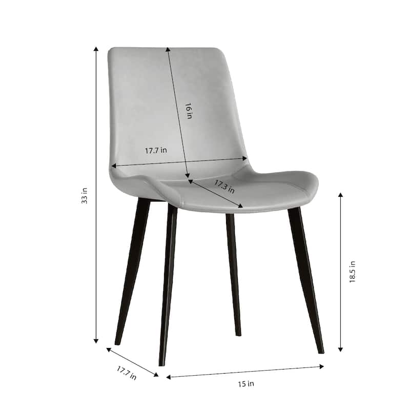 Modern Dining Chair Set Of 4 Pieces, With Floral Pu Leather Seats And Carbon Steel Legs, Suitable For Home, Restaurant