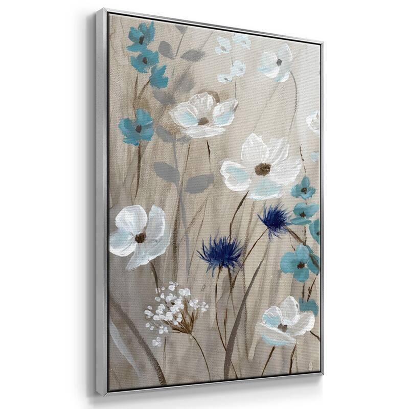 Bluebirds in Spring - Multi Piece Framed Canvas