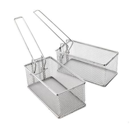 Curtis Stone 2-piece Stainless Steel Fry Basket Set Model