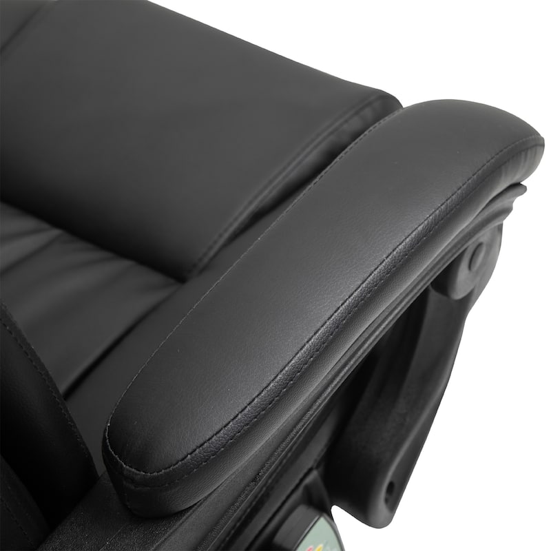 Vinsetto Office Desk Chair Recliner, Height Adjustable Movable Lumbar Support with 6-Point Vibrating Massage