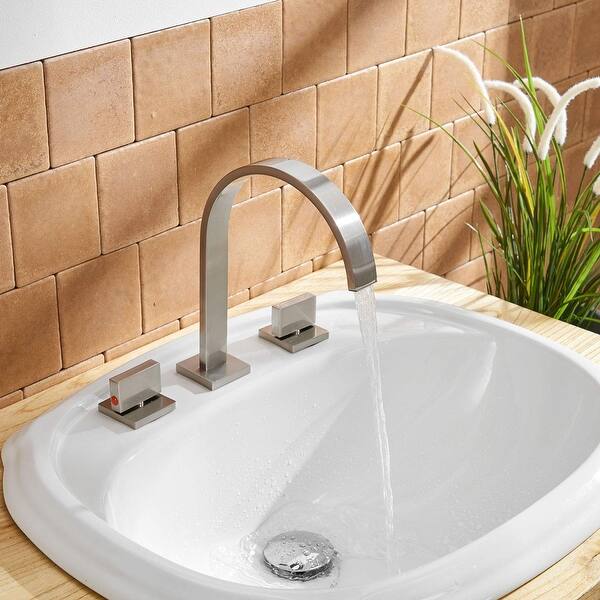 Shop Vibrantbath Waterfall 8 16 Inch 3 Holes 2 Handles Widespread