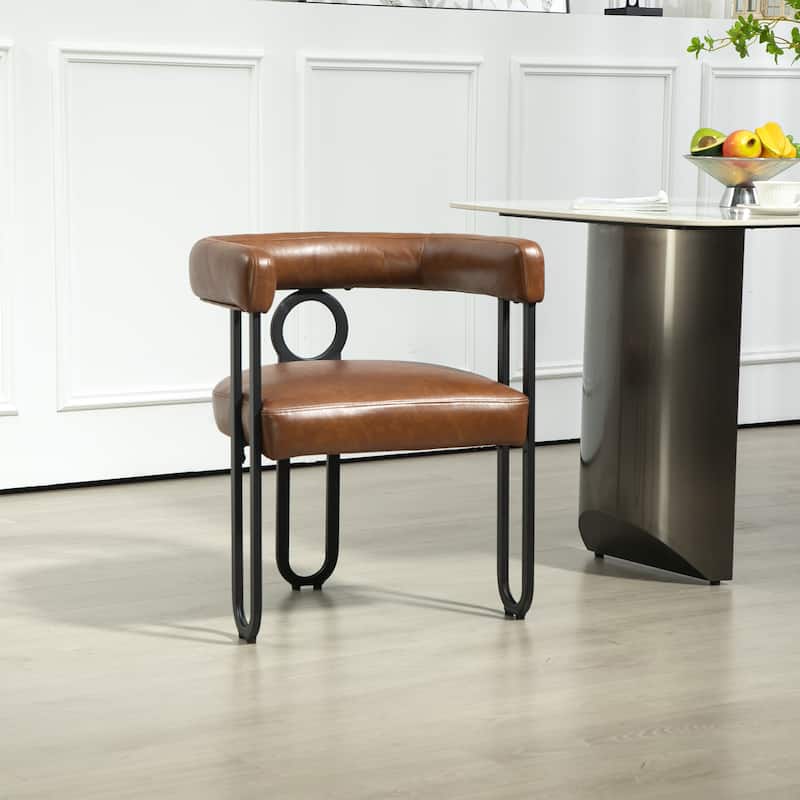 Modern PU Upholstered Accent Chair for LIving Room or Dining