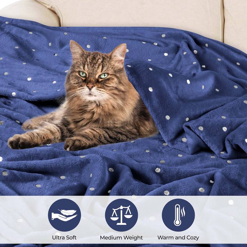 Superior Fleece Plush Medium Weight Soft Fluffy Decorative Blanket
