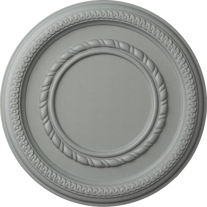 12 5/8"OD x 1 1/8"P Federal Roped Small Ceiling Medallion