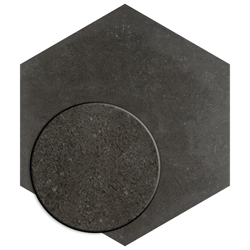 Merola Tile Vintage Hex Marengo 8-5/8" x 9-7/8" Porcelain Floor and Wall Tile
