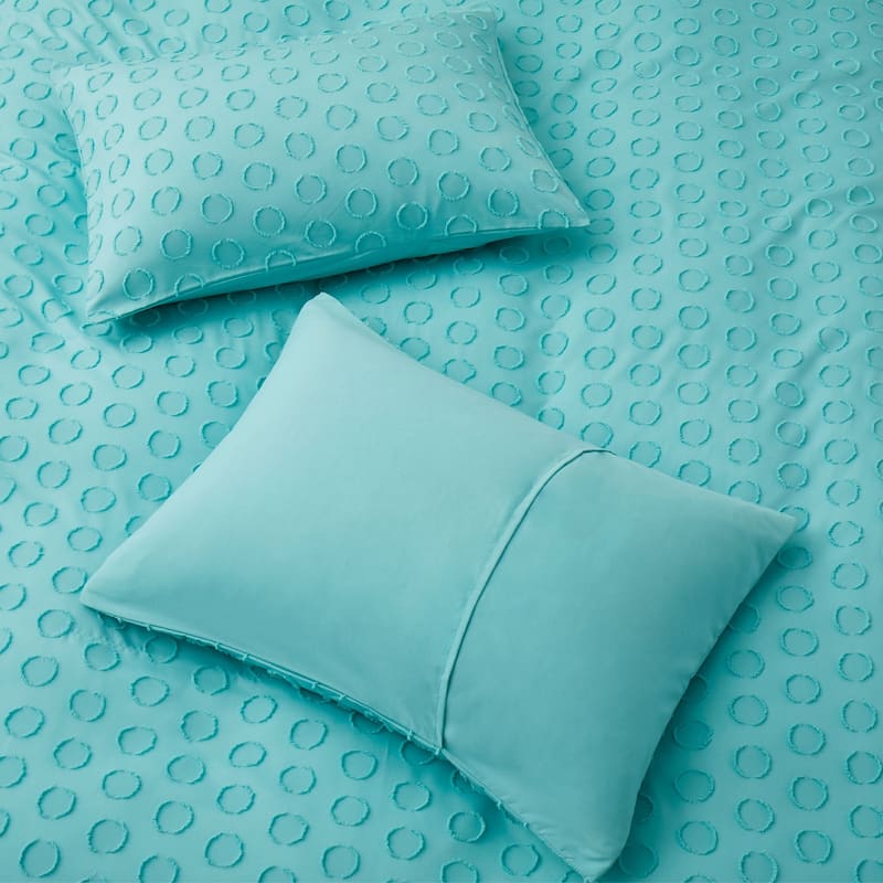 Circle Clipped Jacquard Duvet Cover Set