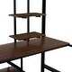 preview thumbnail 10 of 10, Black Full Size Metal Loft Bed with Desk & Shelf for Kids