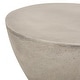 preview thumbnail 6 of 7, Yadira Lightweight Concrete Side Table by Christopher Knight Home