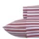 preview thumbnail 27 of 139, Nautica Cotton Percale Deep Pocket Bed Sheet Sets Full - Coleridge Red Stripe