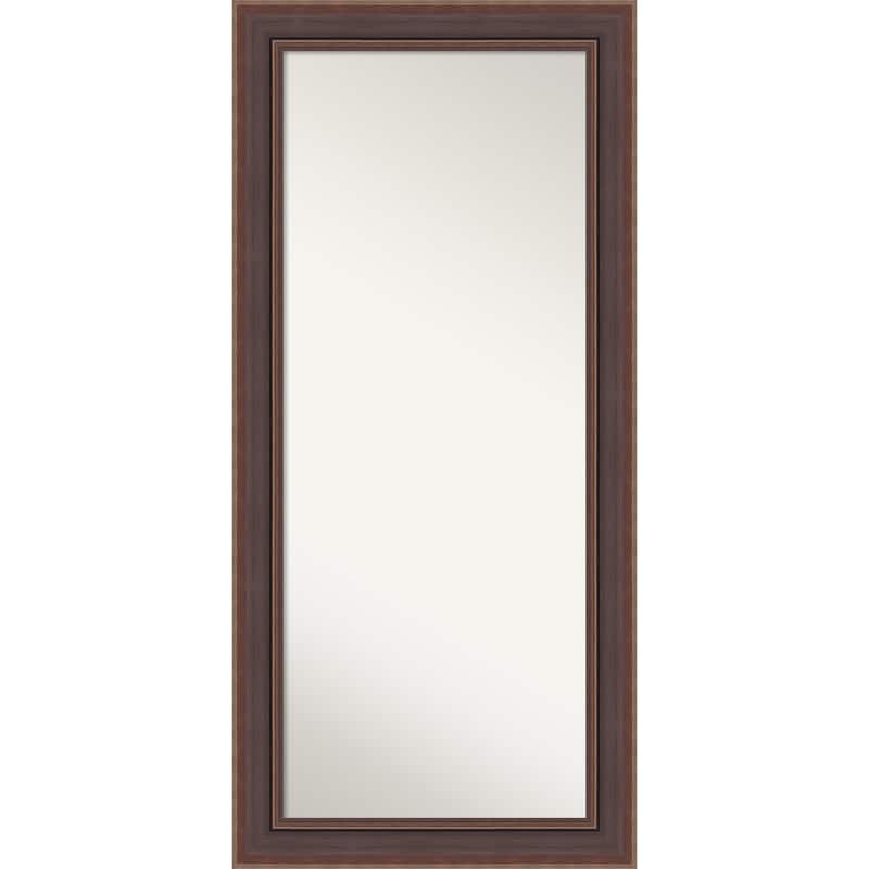 Moab Non-Beveled Framed Full-Length Floor Leaner Mirror - Moab Brown Bronze - 32 x 68 in