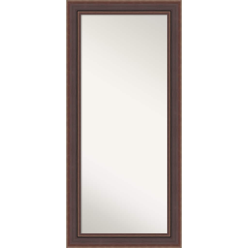 Moab Non-Beveled Framed Full-Length Floor Leaner Mirror - Moab Brown Bronze - 32 x 68 in