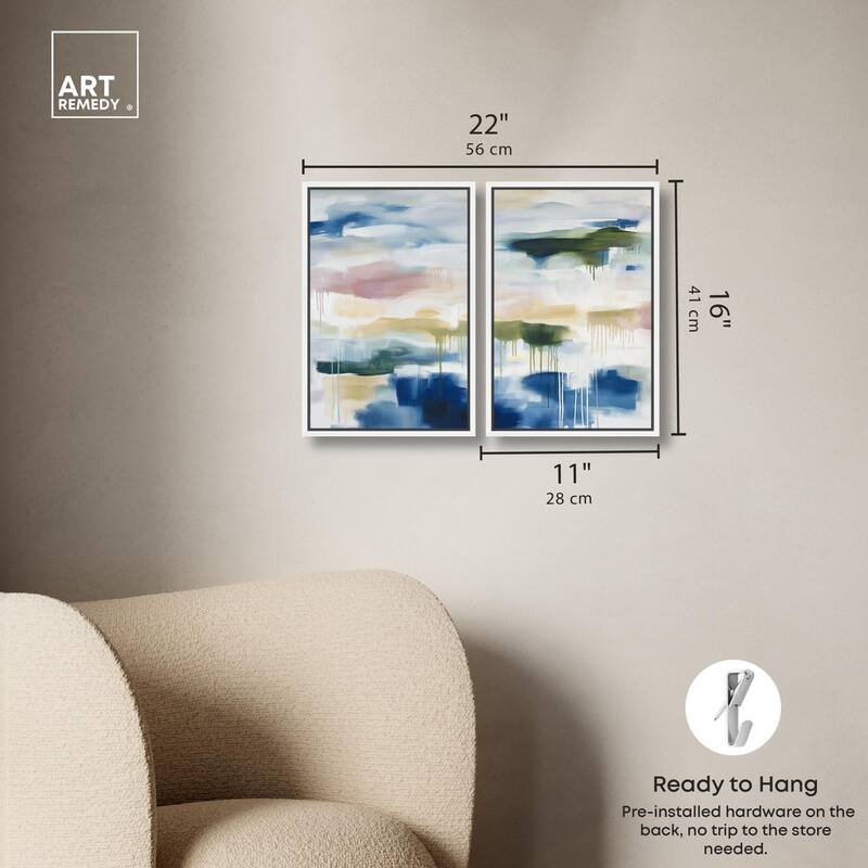 Kairos II Canvas Set of 2 by Art Remedy
