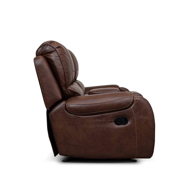 Demetra Brown Reclining Love Seat
