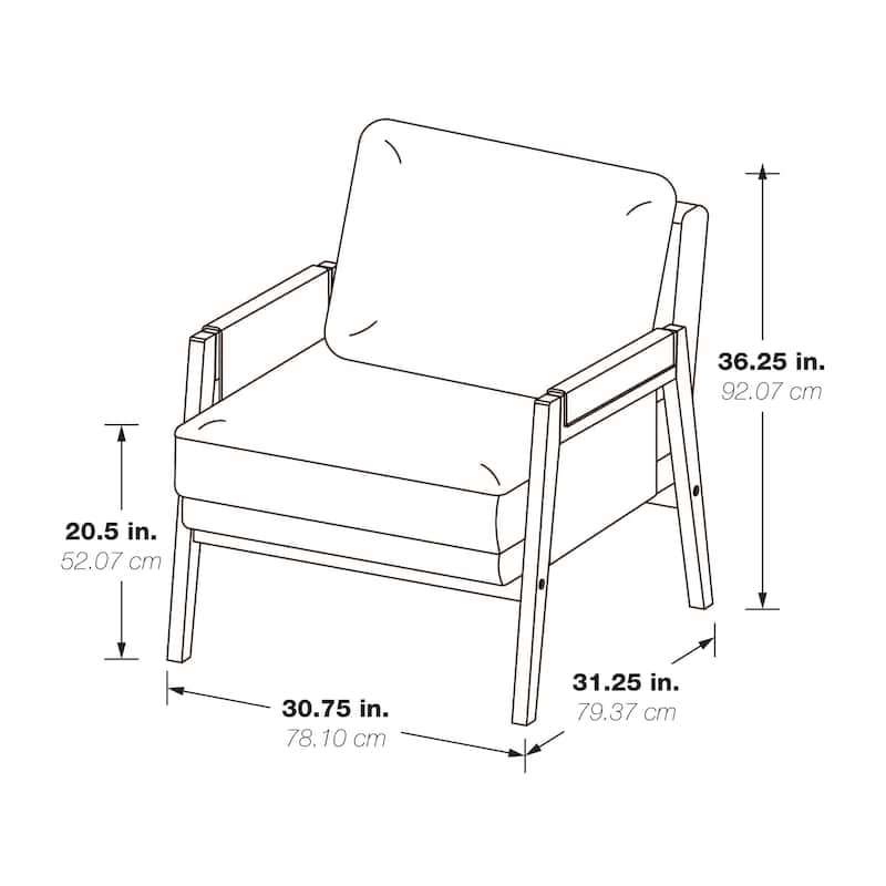 Wood Frame Armchair