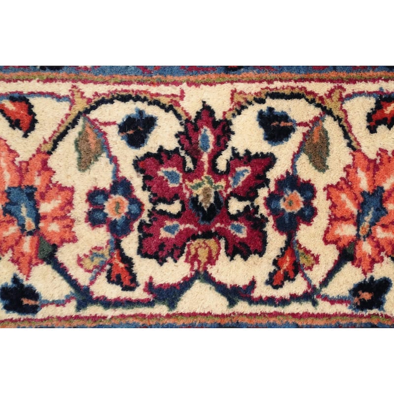 Hand Knotted Oriental 100% Wool Carpet Traditional Floral Pink Tabriz Area Rug - 10' 5'' X 7' 0''