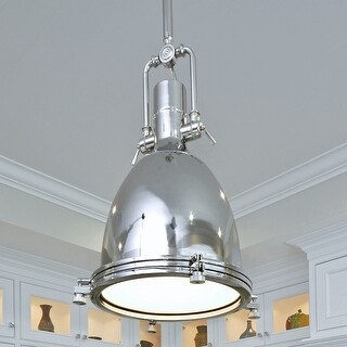 Maxim Nickel Hi Bay Single Metal 1-light Pendant