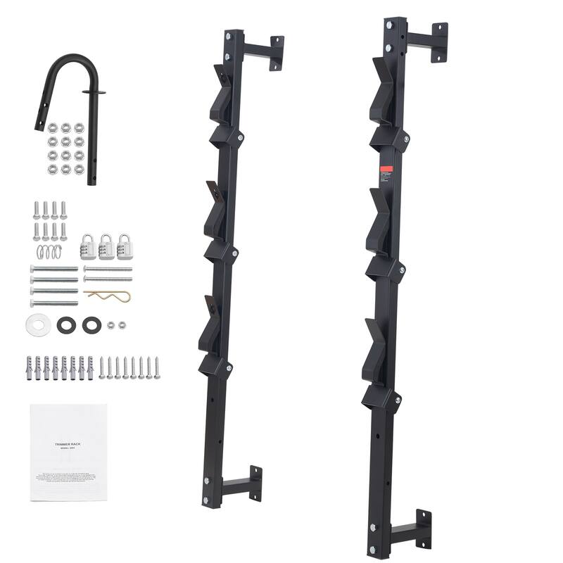 Trimmer Rack Wall-mounted or Mount on Enclosed Trailer Landscape Weed Eater, Pair - 3-inch - 3-inch
