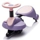 preview thumbnail 4 of 29, 6V Kids Ride On Electric Wiggle Car,Flashing & Shock-absorbing PU Wheels,Retractable,Steering Wheel Rotates 360,Bluetooth Purple