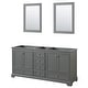 preview thumbnail 1 of 10, Wyndham Collection Deborah 71" Free Standing Double Wood Vanity