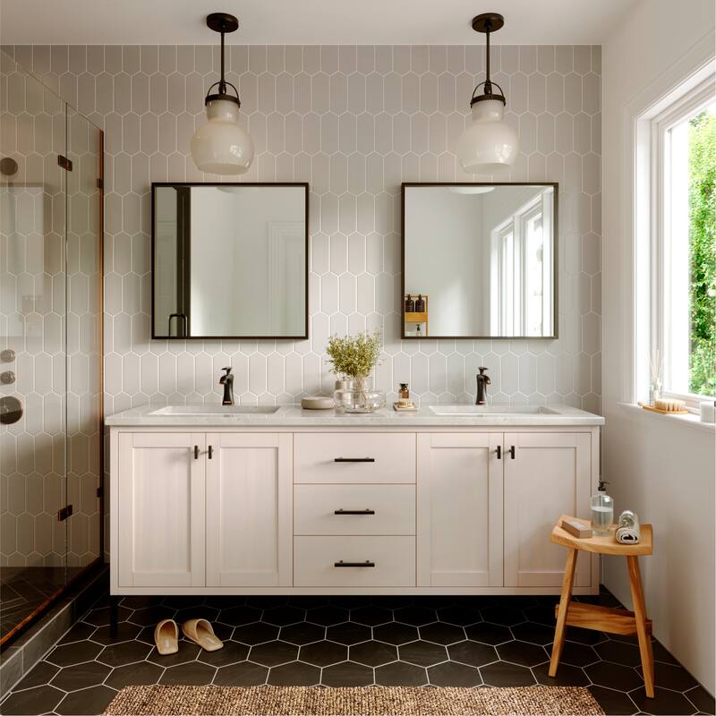 Karran Woodburn Single Hole Single Handle Bathroom Faucet with Matching Pop-Up Drain