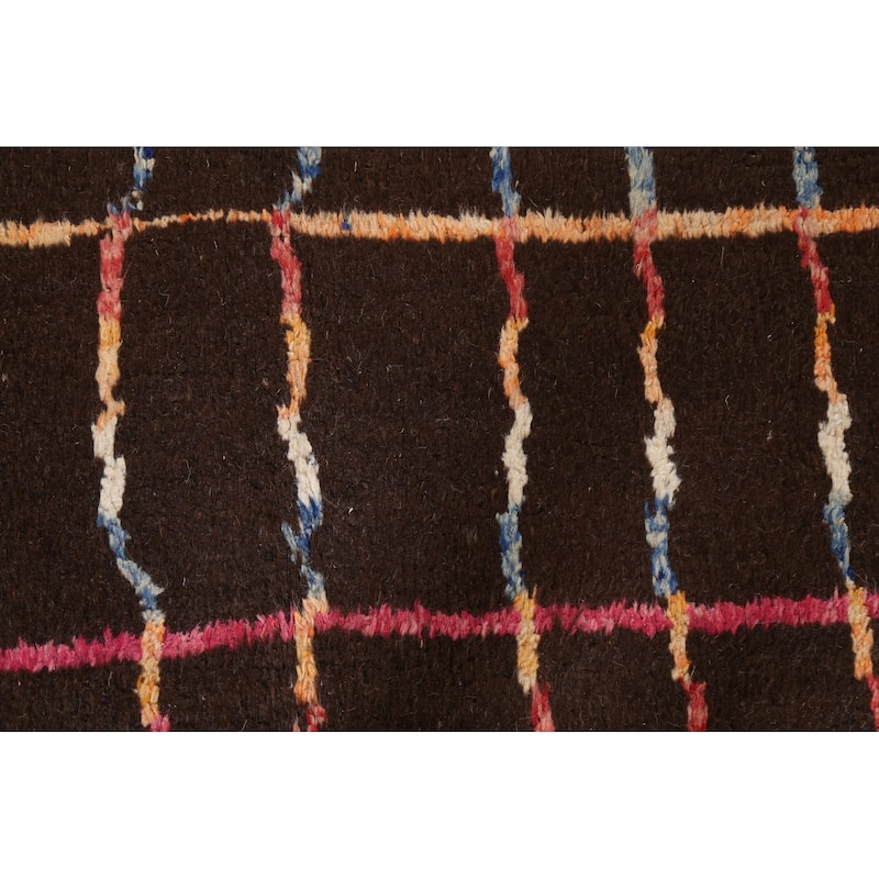 Contemporary Geometric Moroccan Oriental Area Rug Handmade Wool Carpet - 8'2" x 10'5"