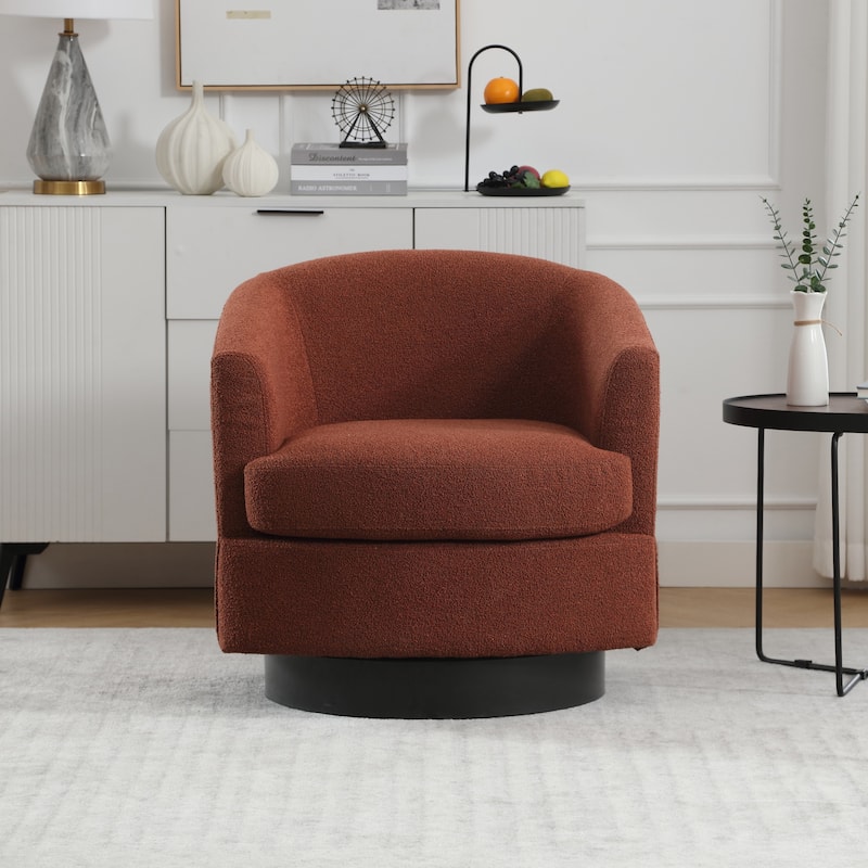 Swivel Accent Chair Armchair Upholstered Barrel Chairs