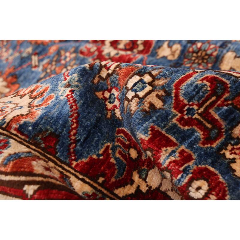 ECARPETGALLERY Hand-knotted Aryana Dark Blue Wool Rug - 5'9 x 7'9