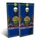 preview thumbnail 8 of 6, Pennsylvania State Flag 2 Outdoor Cornhole Board Set All-Weather 2x4 - Include Carrying Case