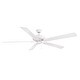 preview thumbnail 1 of 4, Fanimation Edgewood 72 inch Indoor/Outdoor Ceiling Fan - Matte White